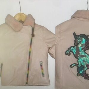Kids Pink Unicorn Jacket